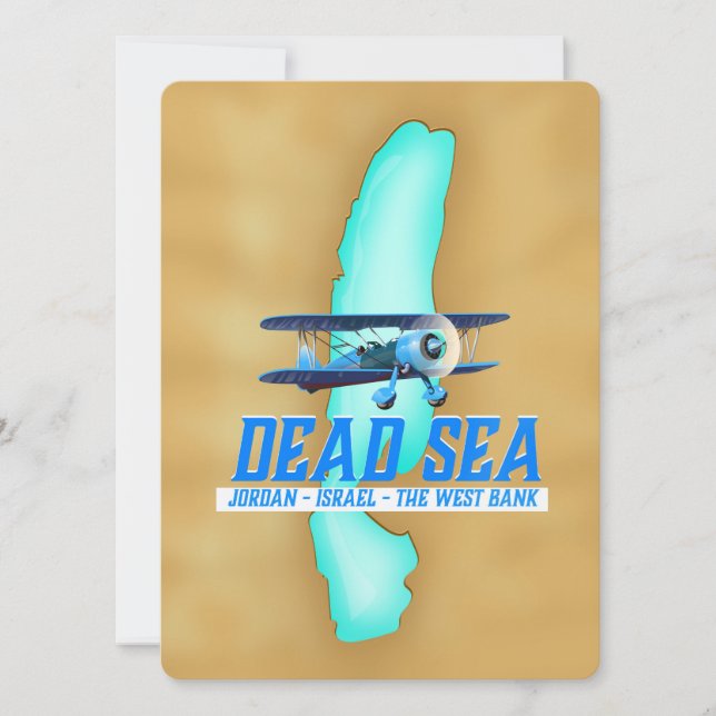 Affiche de voyage en mer morte (Devant)
