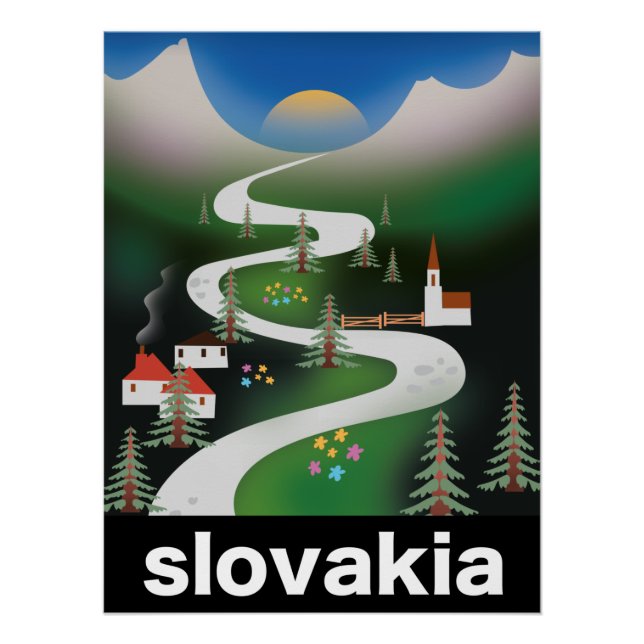 Affiche de voyage en Slovaquie (Devant)