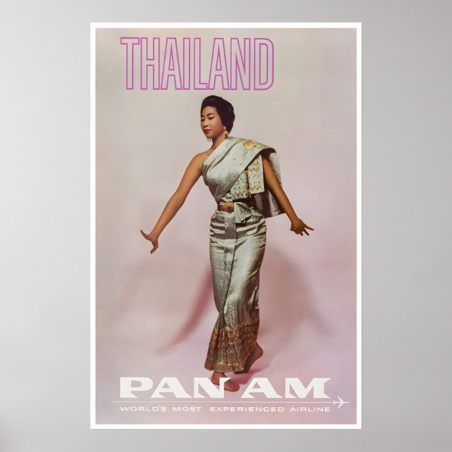 Affiche de voyage en Thaïlande Art Impression mura (Devant)