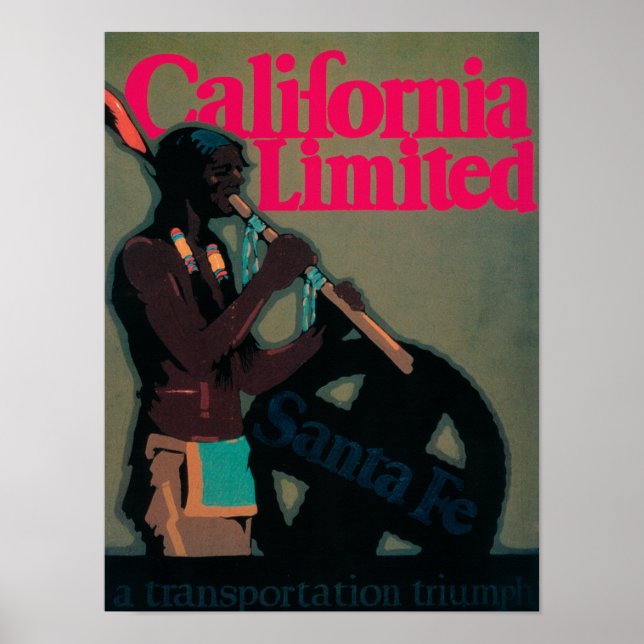 Affiche de voyage en train California Limited (Devant)