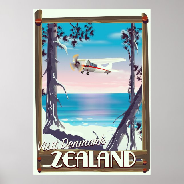Affiche de voyage en Zélande Danemark (Devant)