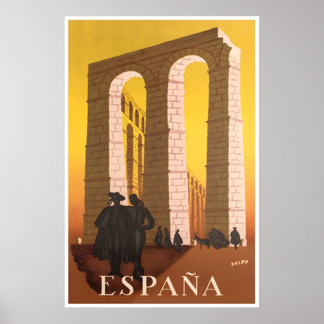 Affiche de voyage Espagne Art espagnol Henri Jacqu (Devant)