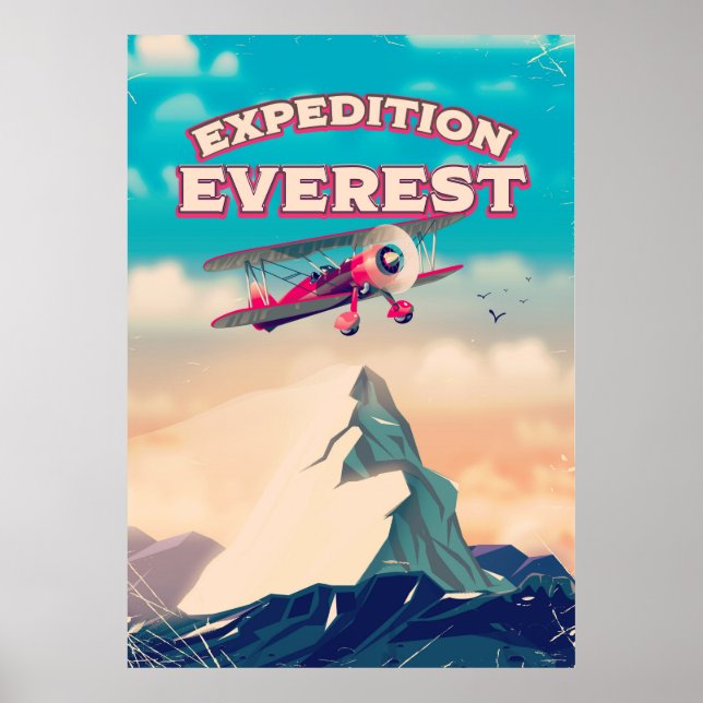 Affiche de voyage Expédition Everest (Devant)