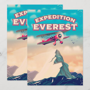 Affiche de voyage Expédition Everest