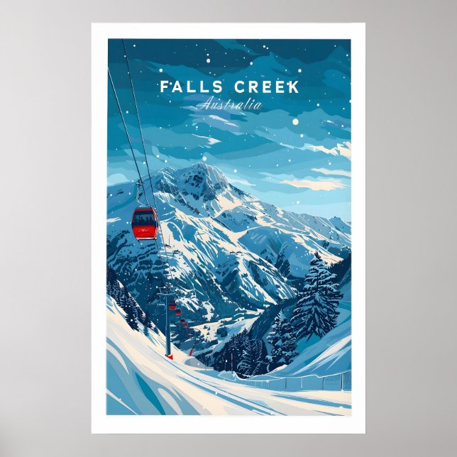 Affiche de voyage Falls Creek - Australie 1 (Devant)