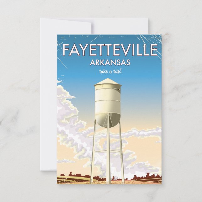 Affiche de voyage Fayetteville Arkansas (Devant)