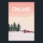 Affiche de voyage Finlande Laponie<br><div class="desc">Affiche de voyage Finlande Laponie</div>