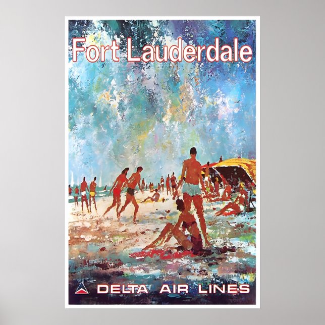 Affiche de voyage Floride Art Fort Lauderdale Jack (Devant)