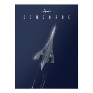 Affiche de voyage Fly The Concorde