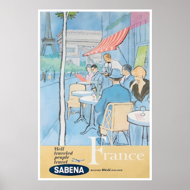 Affiche de voyage France Art français Impression S (Devant)