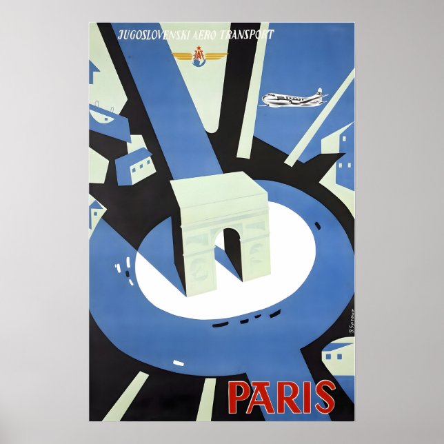 Affiche de voyage France Impression française Art  (Devant)