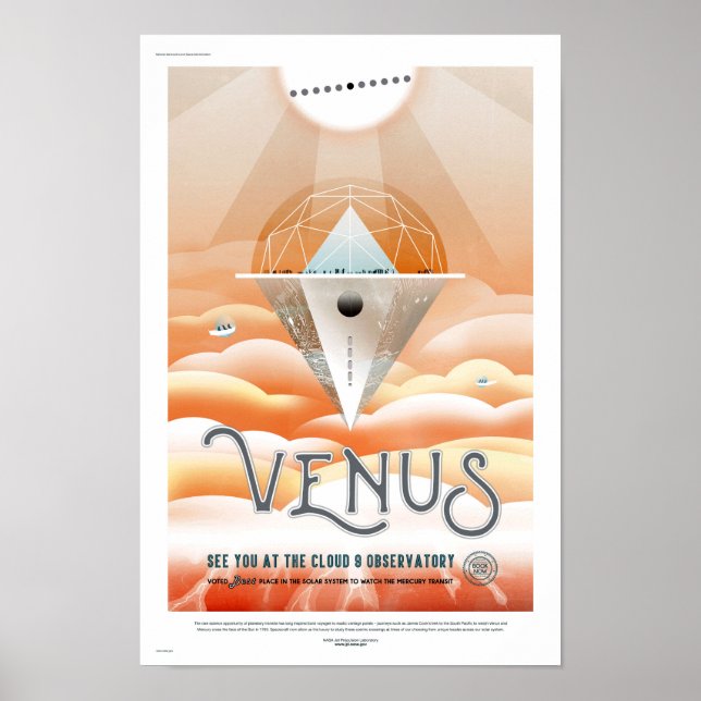 Affiche de voyage futur de la NASA - Observatoire  (Devant)