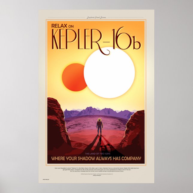 Affiche de voyage future de la NASA - Se détendre  (Devant)