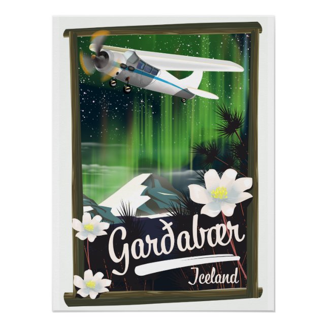 Affiche de voyage Garðabær Islande (Devant)