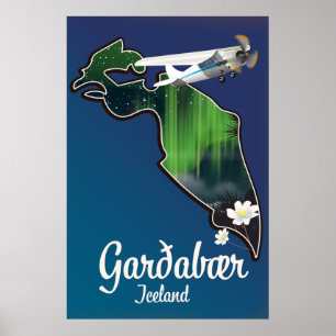 Affiche de voyage Garðabær Islande