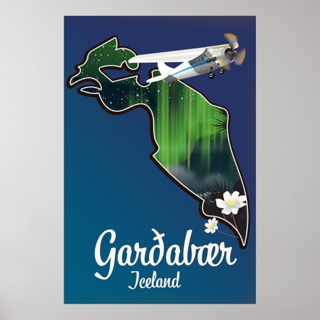 Affiche de voyage Garðabær Islande (Devant)