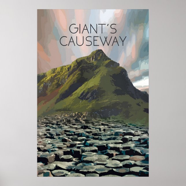 Affiche de voyage Giant's Causeway (Devant)