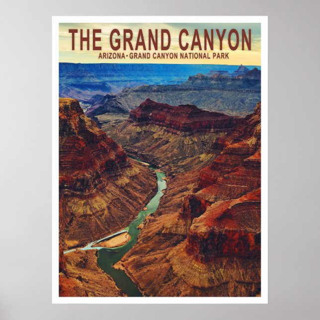 Affiche de voyage Grand Canyon Arizona (Devant)