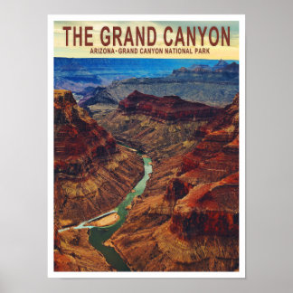 Affiche de voyage Grand Canyon Arizona
