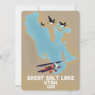 Affiche de voyage Great Salt Lake, Utah