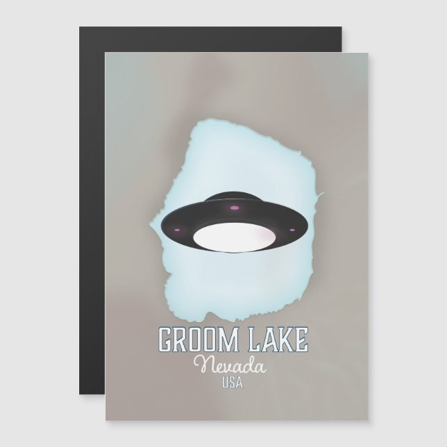 Affiche de voyage Groom Lake Nevada (Devant / Derrière)