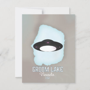 Affiche de voyage Groom Lake Nevada