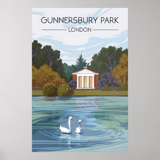 Affiche de voyage Gunnersbury Park Londres (Devant)