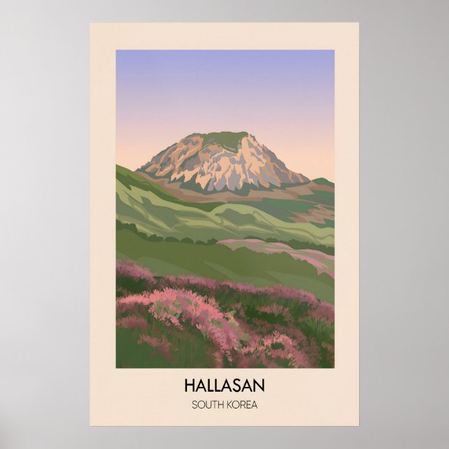 Affiche de voyage Hallasan Corée du Sud (Devant)