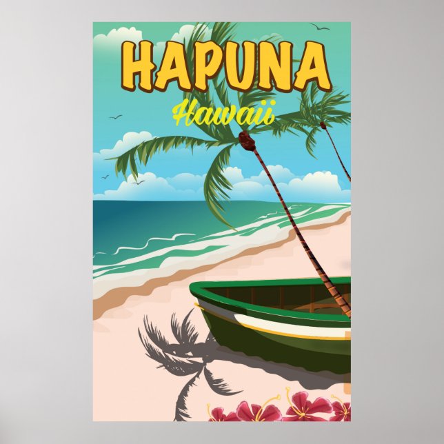 Affiche de voyage Hapuna Hawaii (Devant)