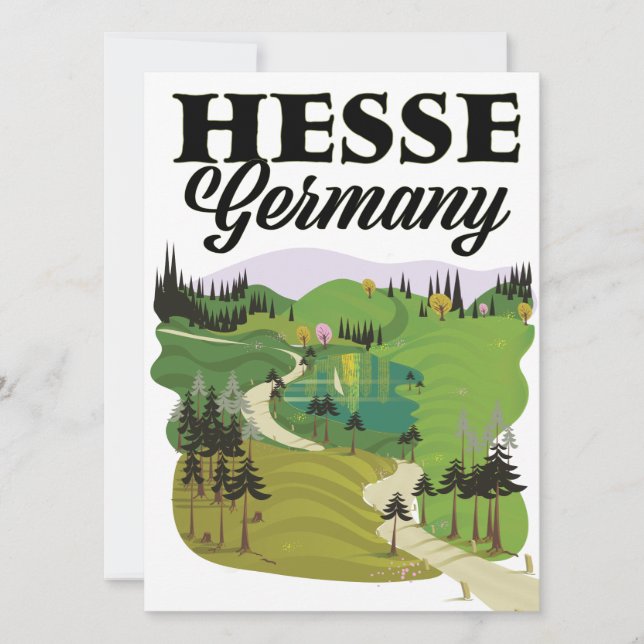 Affiche de voyage Hesse Allemagne (Devant)