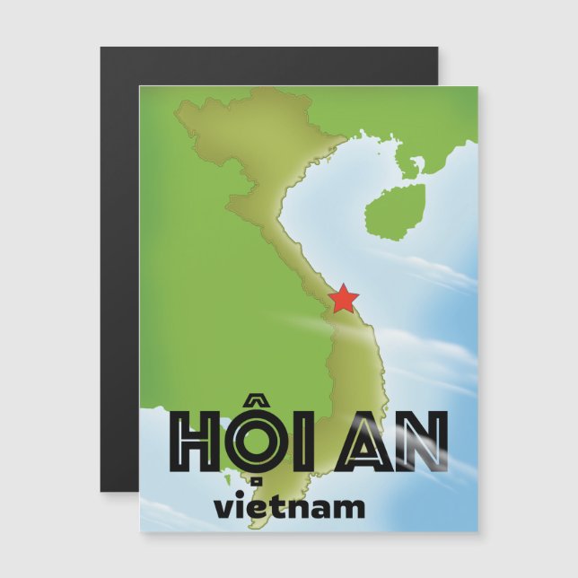 Affiche de voyage Hoi An Vietnam impression d'art (Devant / Derrière)