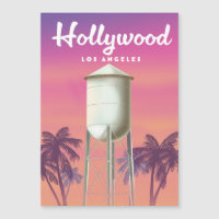 Affiche de voyage Hollywood Los Angeles