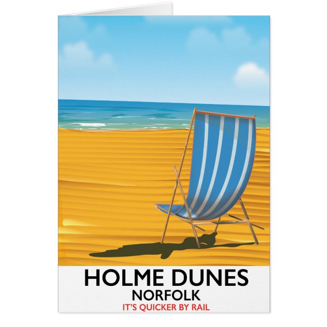 Affiche de voyage Holme Dunes Norfolk (Devant)