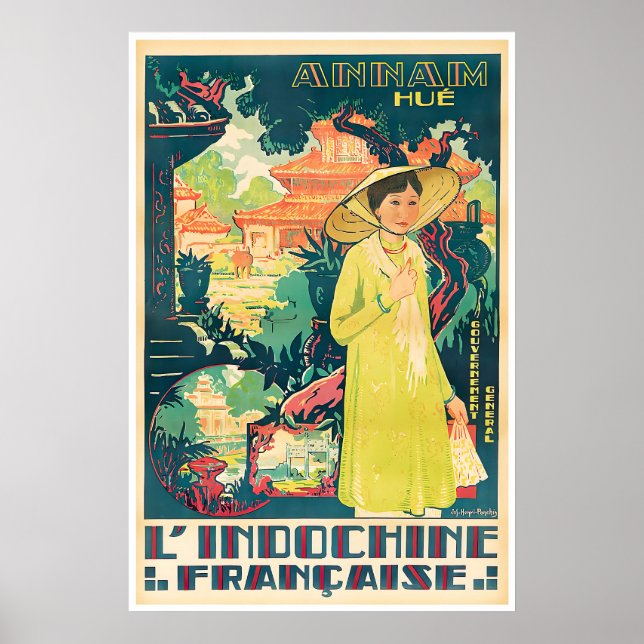 Affiche de voyage Hue Vietnam Art Impression vietn (Devant)