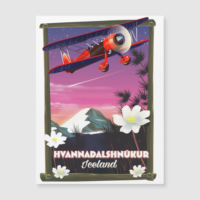 Affiche de voyage Hvannadalshnkur Islande. (Devant)