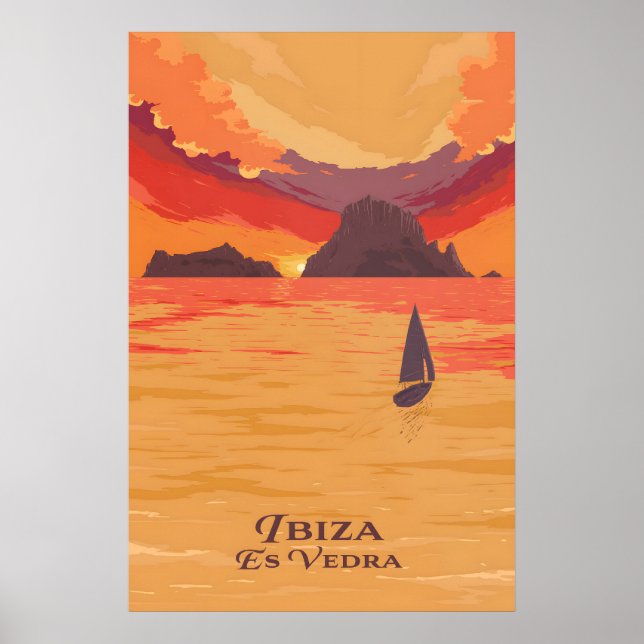 Affiche de voyage Ibiza Es Vedra (Devant)