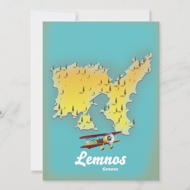 Affiche de voyage Icasia Grèce. (Devant)