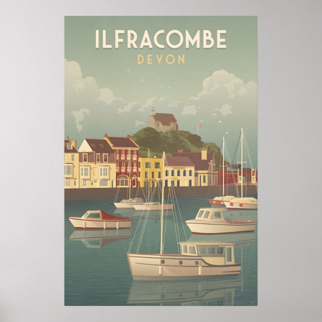 Affiche de voyage Ilfracombe Devon (Devant)
