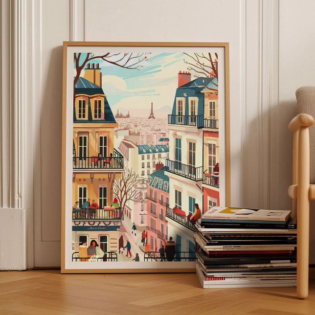 Affiche de voyage Illustration de Paris Impression (Créateur téléchargé)