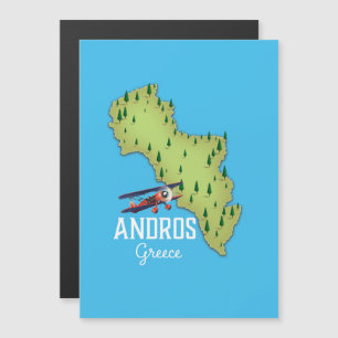 Affiche de voyage illustrée de la carte grecque d'