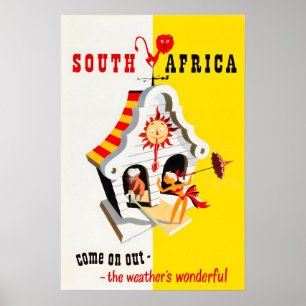 Affiche de voyage Impression d'art africain Afriqu