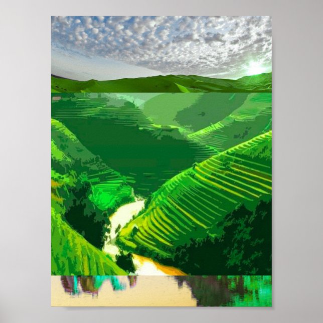 Affiche de voyage - Impression d'art mural Vietnam (Devant)
