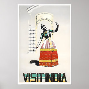 Affiche de voyage Inde Impression d'art indien Dan