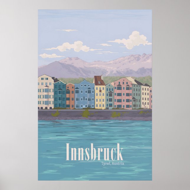 Affiche de voyage Innsbruck Autriche (Devant)