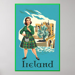 Affiche de voyage Irlande 