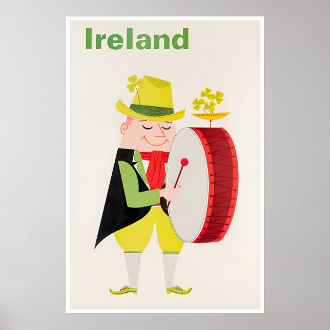 Affiche de voyage Irlande Impression d'art irlanda (Devant)