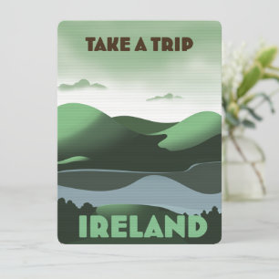 Affiche de voyage Irlande style vintage