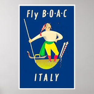 Affiche de voyage Italie Art italien Vintage compa