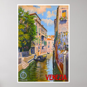 Affiche de voyage Italie Peinture de Venise Art it