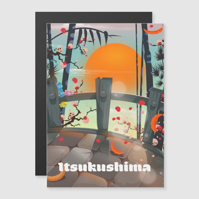 Affiche de voyage Itsukushima Japon (Devant / Derrière)